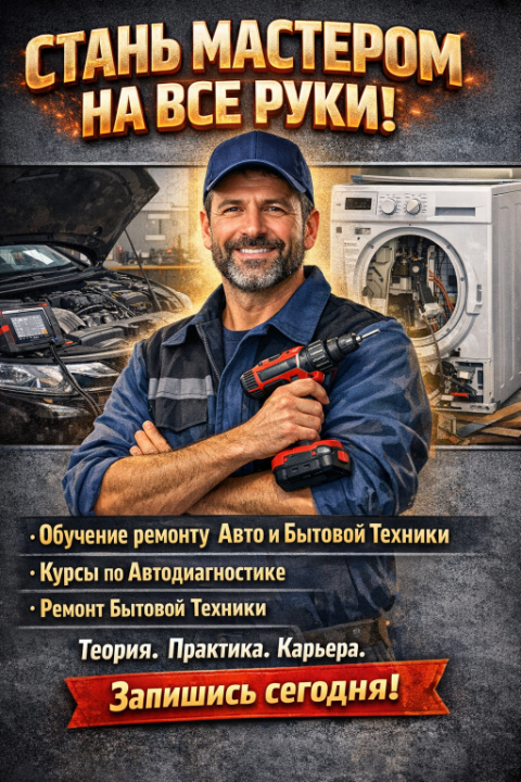 Обучение ремонту Авто и Бытовой Техники