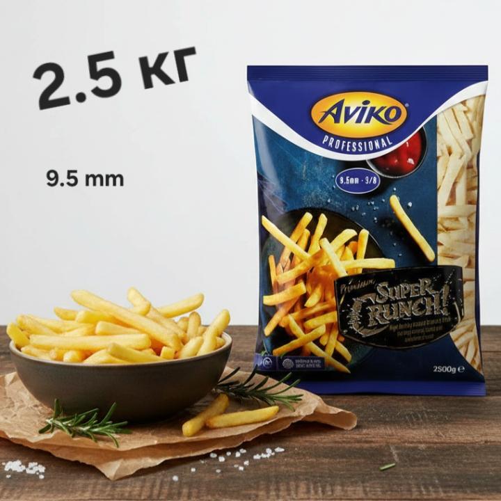 Картофель фри Aviko Супер Хрустящий 9,5 мм, замороженный 4*2,5кг