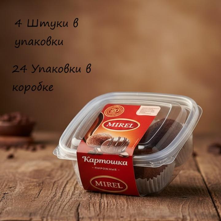 BAKERTON Пирожное Картошка 0,28 4шт/уп 24 уп/кор