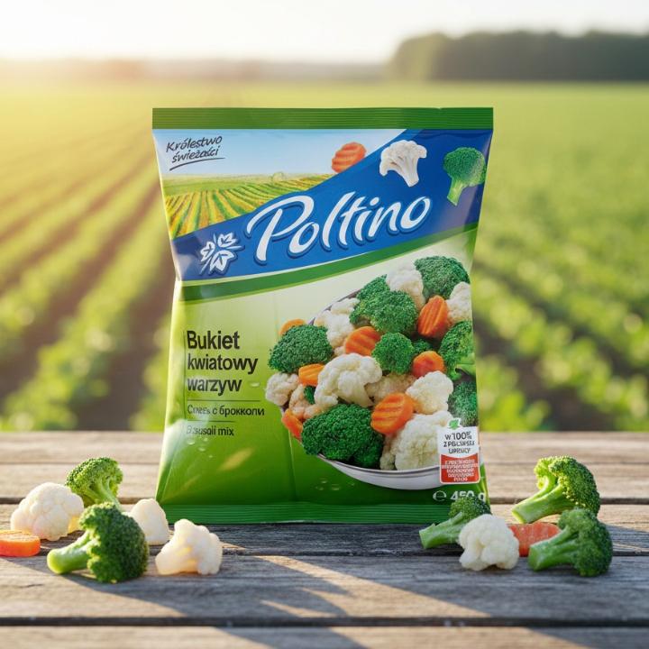 Смесь с брокколи 12*450г, “Poltino”
