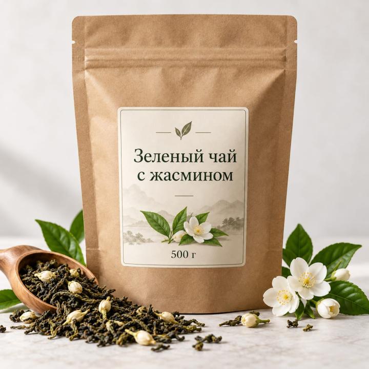 Зелёный чай с Жасмином 500 гр.