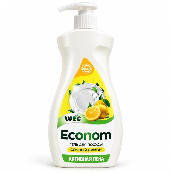WEC Econom «Сочный лимон» — гель для посуды, 1 л