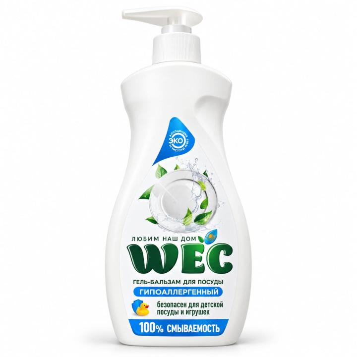 WEC — гипоаллергенный гель-бальзам для посуды, 1 л