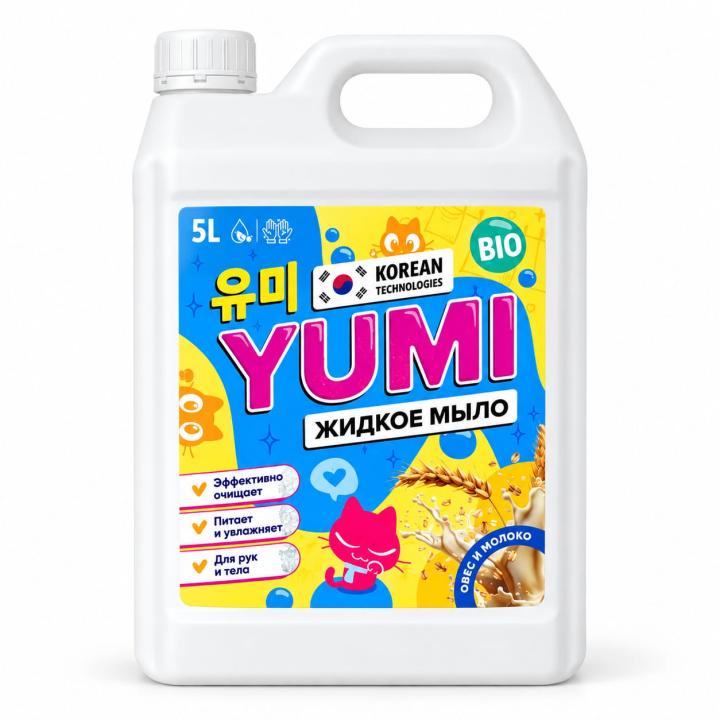 YUMI «Овёс и молоко» — жидкое мыло, 5 л