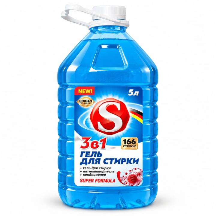 S «3 в 1» — гель для стирки, 5 л