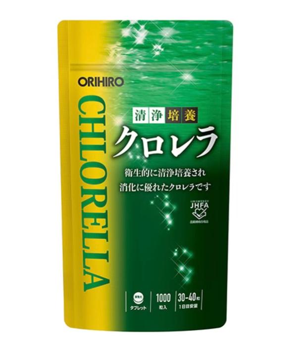 ORIHIRO Pure Culture Chlorella — Хлорелла, 1000 таблеток